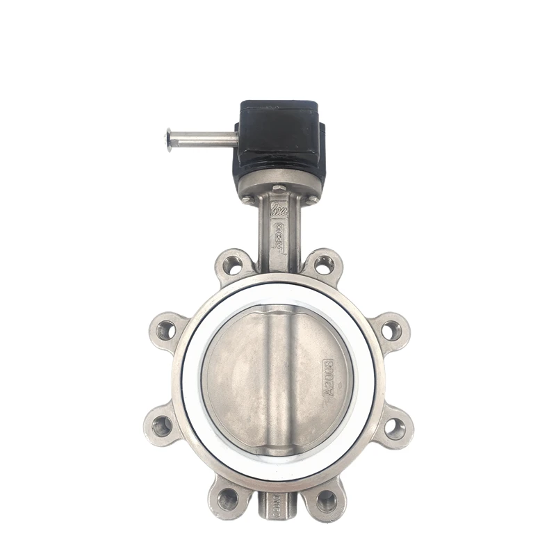 316L worm gear lug type PTFE butterfly valve 316L worm gear lug type PTFE butterfly valve